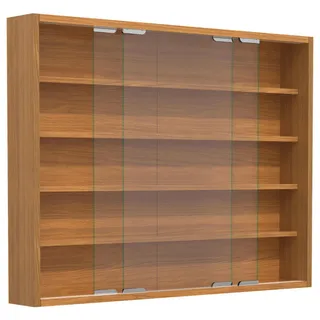 VCM Hängevitrine Agisa 77 x 60 x 10 cm Braun
