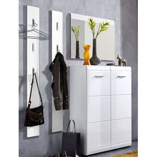 Germania 8713-84 GW-Adana Garderoben-Set, MDF, beschichtete Spanplatte, weiß, 36.00 x 150.00 x 197.00 cm