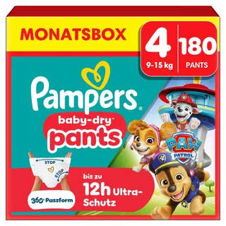 Pampers Baby-Dry Pants Gr. 4 (9-15 kg) 180 St.