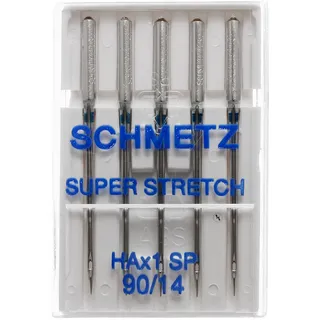 SCHMETZ Super Stretch | HAX1 SP | Nadeldicke 90/14 | auf jeder gängigen Haushaltsnähmaschine einsetzbar