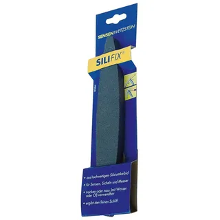 ZISCHE Silifix Sensenwetzstein 230x33x3 mm - Schleifstein für Sensen und Sicheln schärfen - Schärfstein aus Siliciumcarbid mit Körnung FEPA 180