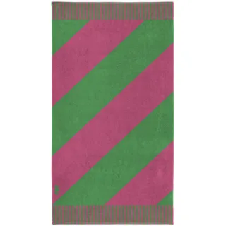 Seahorse Colorblock Stripe Strandtuch 100 x 180 cm pink