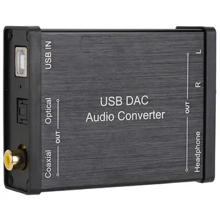 VBESTLIFE USB-DAC-Audiokonverter, USB-Audio-Soundkarte GV-023 Digital-Analog-DAC- für XP OS-X