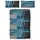 Kelian grafisch Blau 135 x 200 cm + 40 x 80 cm