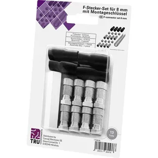 TRU Components F-Stecker Set Quad (Antennenkabel), Antennenkabel