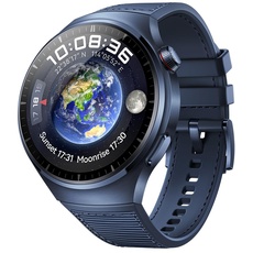 HUAWEI Watch 4 Pro, Gehäuse aus Raumfahrt-klassifizierter Titaniumlegierung & Saphirglas, ozeanblau, eSIM Mobiltelefonie, kompatibel mit Android & iOS, deutsche Version
