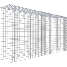Bild von Gabione, silbergrau, Maschenweite 5 5 cm