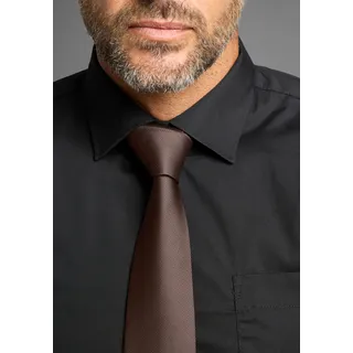 MAN'S WORLD Mans World Krawatte im mimalistischen ton-ton Streifen Design, cognac, braun