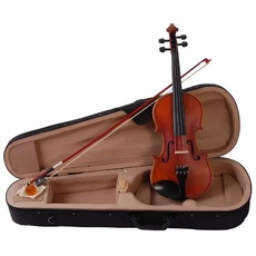 Arvada VIO-340 Violine 4/4 (Volle Größe), inklusive Transportkoffer, Bogen und Harz