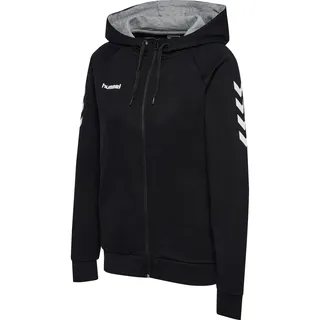 hummel Womens hmlGo Cotton Zip Hoodie, Black, Extra Small