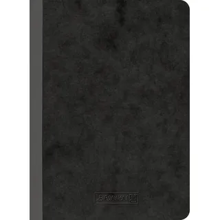 Brunnen Notizbuch A6 kariert, schwarz