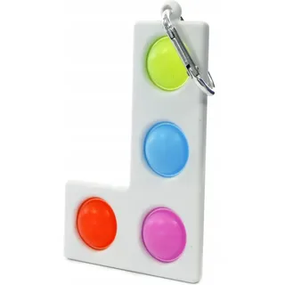 Pop It Fidget Toy Schlüsselanhänger - Simple Dimple Antistress Spielzeug - Entspannung