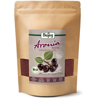 Biojoy BIO-Aronia Pulver (750 g), 100% Aroniabeeren Tresterpulver (Aronia melanocarpa)