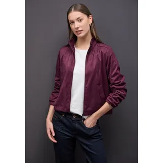 STREET ONE Lederimitat-Blazer mit Taschen und Stehkragen