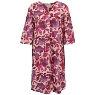 Cartoon Sommerkleid mit Muster Cream/Dark Pink 38