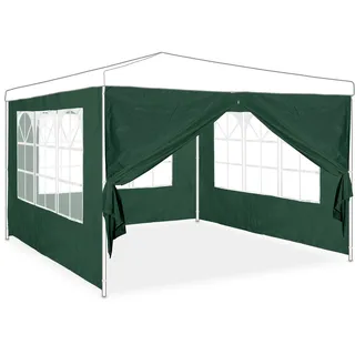 Relaxdays Seitenwand für Pavillon 4er Set 2 x 3 m Grün