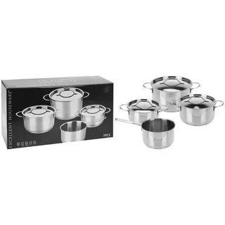 Excellent Houseware Topf-Set 4-tlg. Kochtopf + Stieltopf