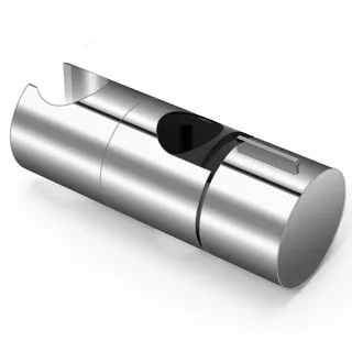 skaaisont Handbrause Halterung Verstellbarer Durchmesser 18-25 mm Duschkopfhalterung, ABS+Verchromte Oberfläche Design Duschhalterung, Geeignet für Duschstangen mit Außendurchmesser von 18-25 mm (Silber)