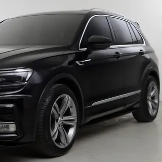 oneway auto accessories Seitenschweller kompatibel mit VW Volkswagen Tiguan MK2 R–Line 2015–2020