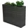 Pflanzkübel 100 x 30 x 80 cm Grau
