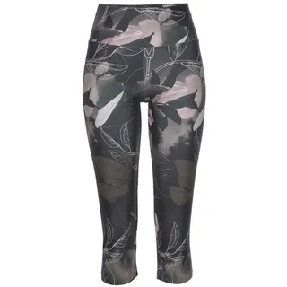 LASCANA ACTIVE Caprileggings Damen khaki-gemustert-hellrosa Gr.XS (32/34)