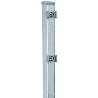 Floraworld Zaunpfosten 6 x 180 x 4 cm Silber/Stahl