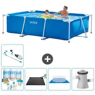 Rechteckiger Frame Pool - 260x160x65 cm - 6-teilig S20825 - Blau
