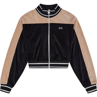 Blouson ELLESSE "BLOOM CROPPED TRACK TOP", Damen, Gr. 40, schwarz, Obermaterial: 100% Polyester, Jacken Blouson