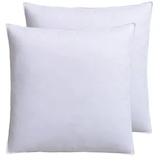 RIBECO Kopfkissen-Set Laram 80 x 80 cm Weiß