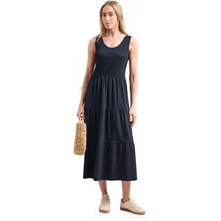 Street One Damen 1409162 Midi-Kleid mit Smok-Oberteil (1er Pack)