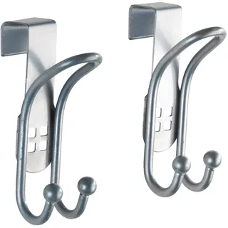 Wenko Türhaken Lochdesign 2er Set Silber