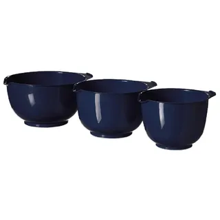 Set mit 3 Rührschüsseln, dunkelblau - Blau