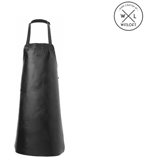 Witloft Luxus Küchenschürze 85 x 60 cm 100% Leder schwarz Grillschürze - NEU OVP