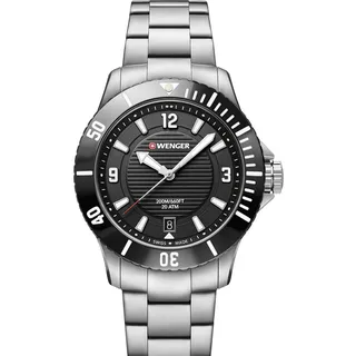 Wenger 01.0621.109 Seaforce Damenuhr Taucheruhr 36mm 20 ATM - Silber