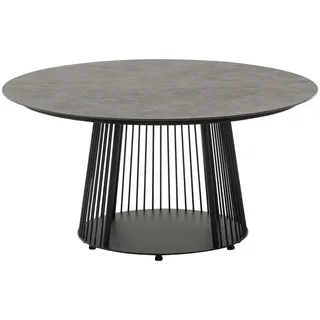 Schöner Wohnen Couchtisch , Anthrazit, Braun, Dunkelgrau , Metall, Stein , rund , Bodenplatte, Säule , 83x35x83 cm , Goldenes M, Made in Germany, Dgm, DGM-Klimapakt, DGM-Emissionslabel , einfacher Aufbau , Wohnzimmer, Wohnzimmertische, Couchtische, Couchtische rund