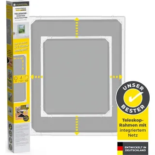 EasyMaxx Teleskop Insektenschutzgitter 140 x 100 cm Weiß