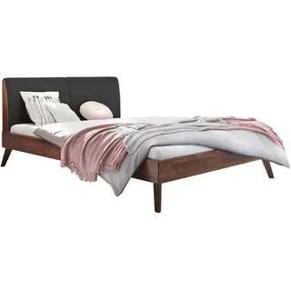 Hasena Massivholzbett Simone 140 x 200 cm Holz Nussbaum