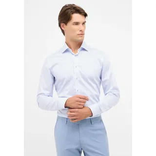 Langarmhemd ETERNA "SLIM FIT", Herren, Gr. 40, Normalgrößen, hellblau, Satin, 100% Baumwolle, schmal, Manschette, Hemden Langarmhemd, NON IRON (bügelfrei)