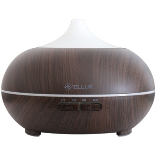 TELLUR SMART Aroma Diffuser Alexa für Ätherische Öle, Ultraschall, WiFi, Telefon-App, Kompatibel mit Alexa und Google, Automatisierung, Automatische Abschaltung bei Trockenheit, 300ml, RGB LED Licht