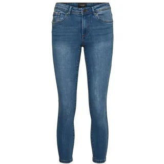 Vero Moda Tanya Piping Vi349 Petite Jeans - Medium Blue Denim - 2XS - 28