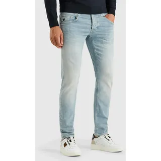 Tapered-fit-Jeans PME LEGEND "Jeans Carior PTR450", Herren, Gr. 31, Länge 30, bleach super summer, Denim/Jeans, Obermaterial: 98% Baumwolle, 2% Elasthan, unifarben, regular fit knöchellang, Jeans Tapered-fit-Jeans, im Five-Pocket Style