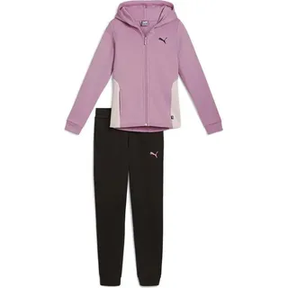 Puma 684240 Trainingsanzug Schwarz,Lila 15-16 Years Mädchen Schwarz,Lila 15-16 Years - Schwarz, Lila