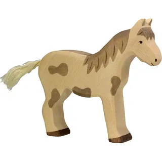 HOLZTIGER Pferd, stehend, gefleckt
