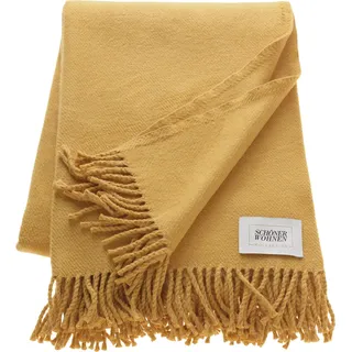 Schöner Wohnen Basics Kuscheldecke 140 x 200 cm Gelb