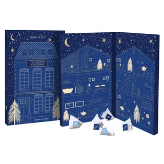 Adventskalender mit Tee, 6 Sorten - Blau