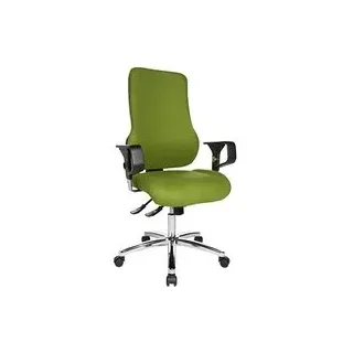 Topstar Bürostuhl Sitness 55, SD69X L55 Stoff grün, Gestell chrom