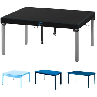 SIRUITON 200x100x15cm Schwarzer Gartentisch Abdeckung,520D Oxford Stoff Patio Tischplatte Abdeckung Set,Gartenmöbel Abdeckung Fitted Outdoor-und Indoor-Gebrauch,Schwarz