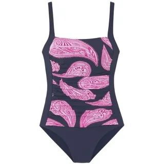 LASCANA Badeanzug Damen marine-bedruckt Gr.38 Cup E