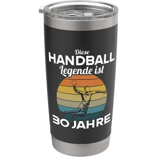 Diese Handball Legende ist 30 Jahre 30 Geburtstag Handball Doppelwandiger Edelstahl-Thermobecher