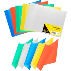 Idena, Heft + Block, Heftschoner A4 2x 5 Farben transparent (Harter Einband)